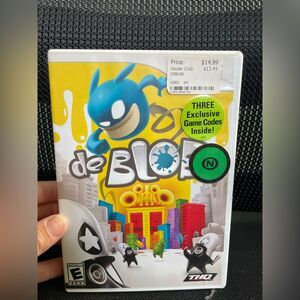 Nintendo de Blob Video Game - Blue and Yellow Cover